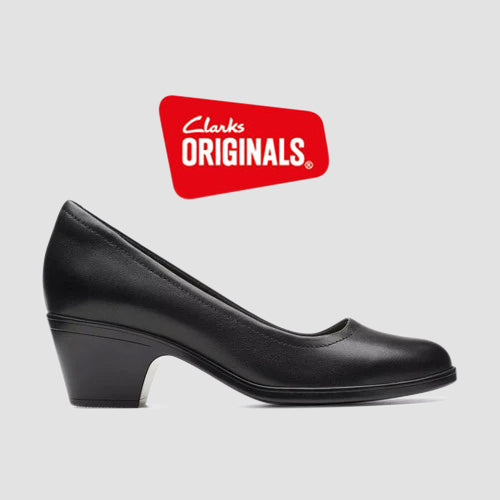 Clarks Original Emily2 Ruby in Black Leather