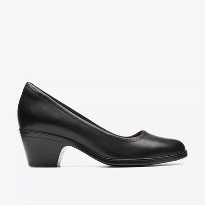 Clarks Original Emily2 Ruby in Black Leather