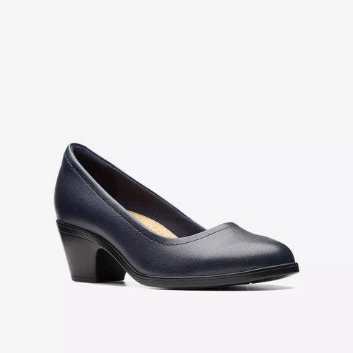 Clarks Original Emily2 Ruby in Navy Leather