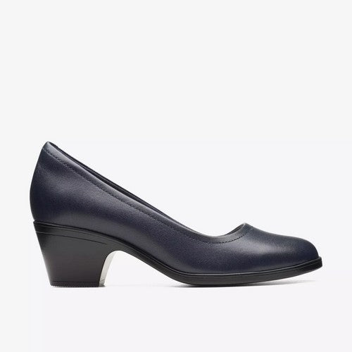 Clarks Original Emily2 Ruby in Navy Leather