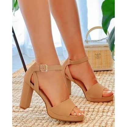 AMAYA-6 Peep Toe Heel Sandal