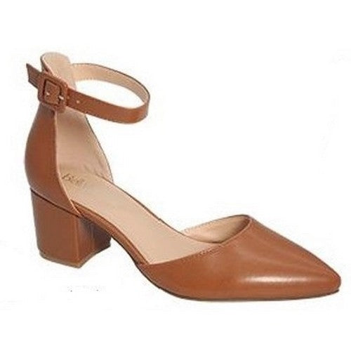 Close Toe Low Heel in Tan