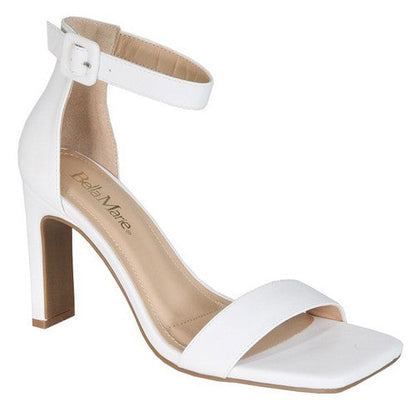 Classic Peep Toe Heel Sandal White