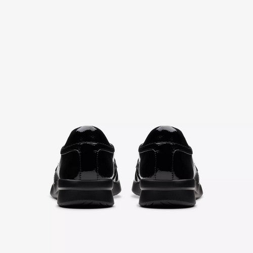Clarks Original Ellowyn Penny in Black Crinkle Patent Leather