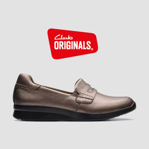 Clarks Original Ellowyn Penny in Bronze Metallic
