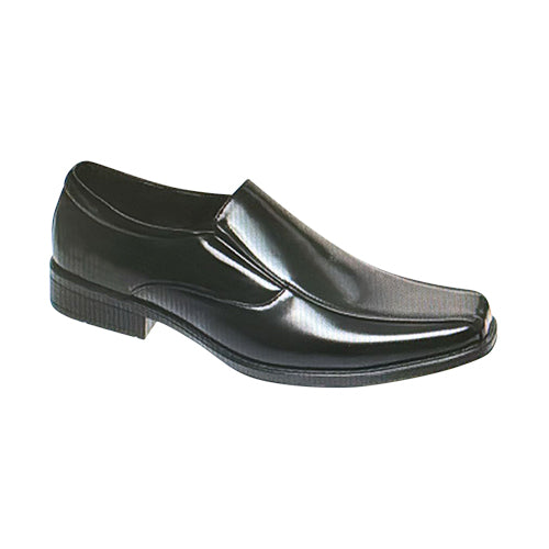 Square Toe Slip-On Dress Shoe in Black