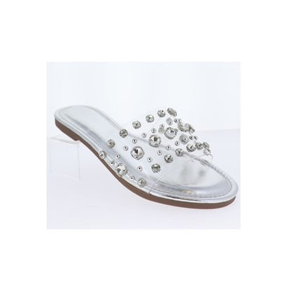 Stone Slipper in Silver