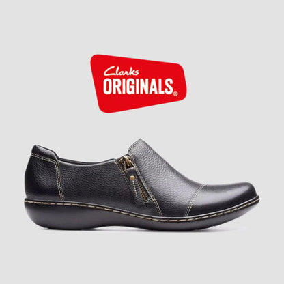 Clarks Original Ashland Palm in Black Leather