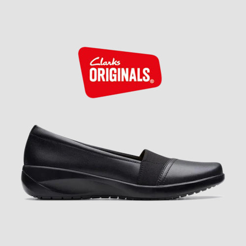 Clarks Original Kaetlyn Rhea in Black Leather