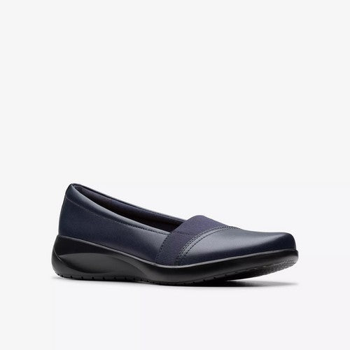 Clarks Original Kaetlyn Rhea in Navy Leather