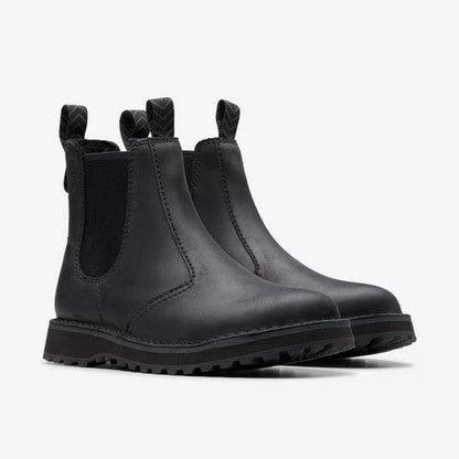Clarks Original Solsbury Easy in Black Leather