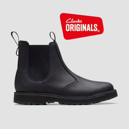 Clarks Original Solsbury Easy in Black Leather