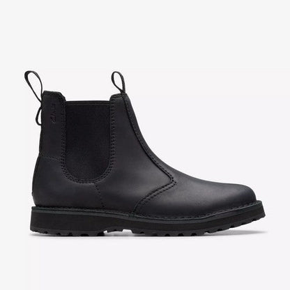 Clarks Original Solsbury Easy in Black Leather