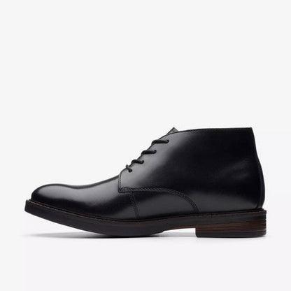 Clarks Original Paulson Mid in Black Leather