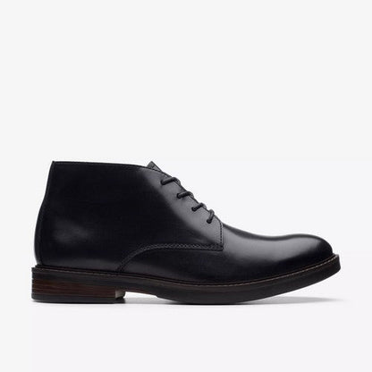 Clarks Original Paulson Mid in Black Leather