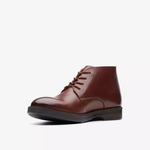 Clarks Original Paulson Mid in Mahogany Leather