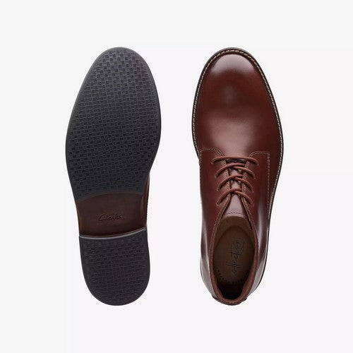 Clarks Original Paulson Mid in Mahogany Leather