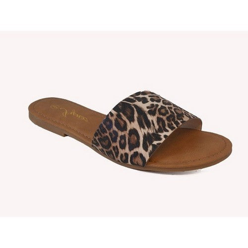 APPLE-34PAPPLE-20-LO Animal Print Slide in Leopard