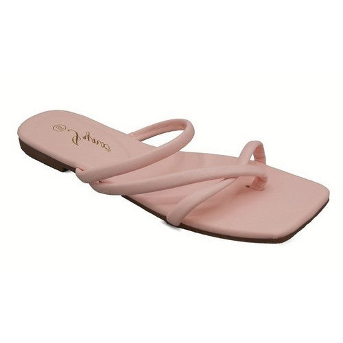 CHERRY-1P Soft Strappy Slipper in Pink