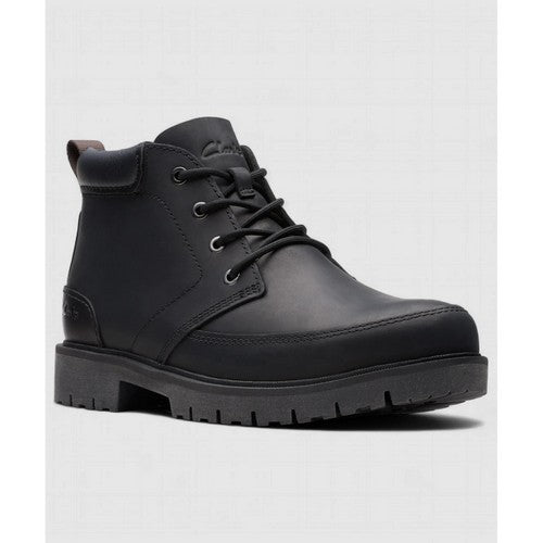 Clarks Original Rossdale Mid in Black Leather