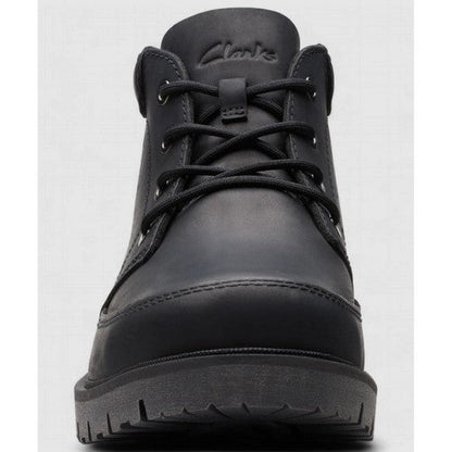 Clarks Original Rossdale Mid in Black Leather