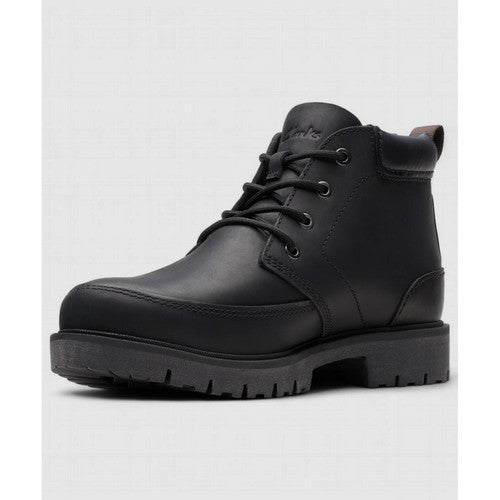 Clarks Original Rossdale Mid in Black Leather