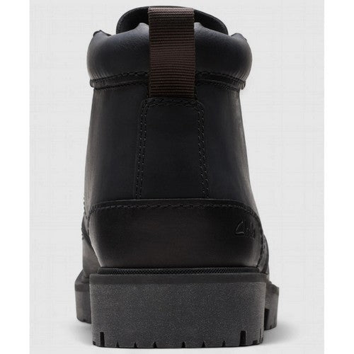 Clarks Original Rossdale Mid in Black Leather