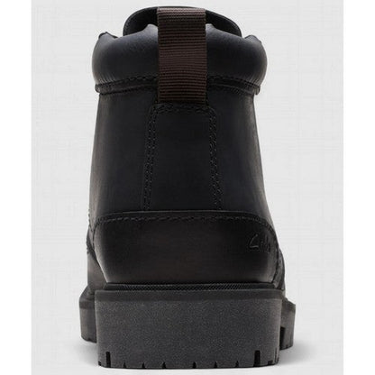 Clarks Original Rossdale Mid in Black Leather