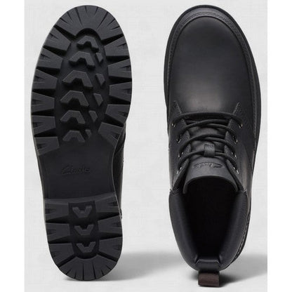 Clarks Original Rossdale Mid in Black Leather