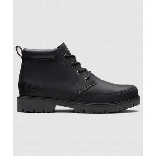 Clarks Original Rossdale Mid in Black Leather
