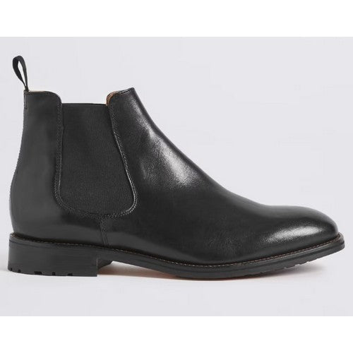 T036834 Marks & Spencer Elastic  Chelsea Boots in Black