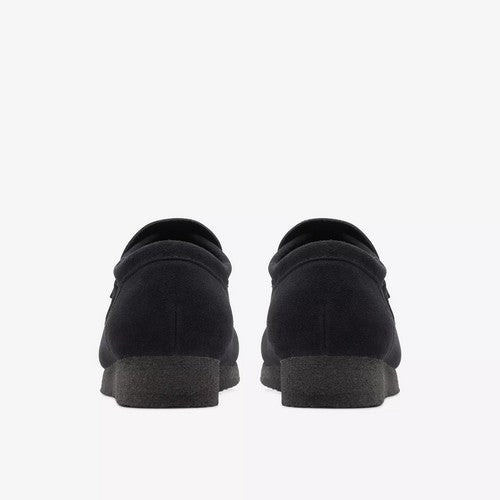 Clarks Original Wallabee Desert Boot Loafer in Black Suede