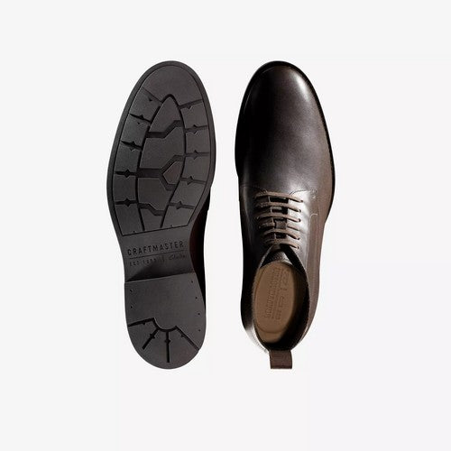 Clarks Original Ronnie Up GORE-TEX in Dark Brown Leather