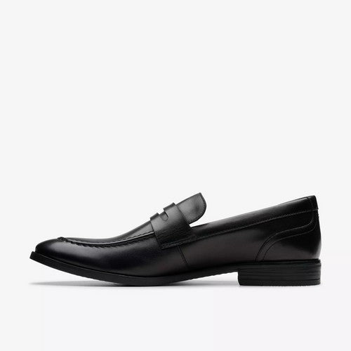 Clarks Original Brandon Step in Black Leather