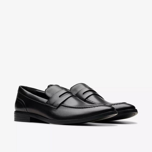 Clarks Original Brandon Step in Black Leather