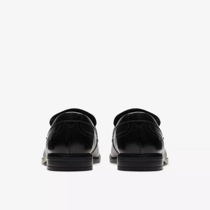 Clarks Original Brandon Step in Black Leather