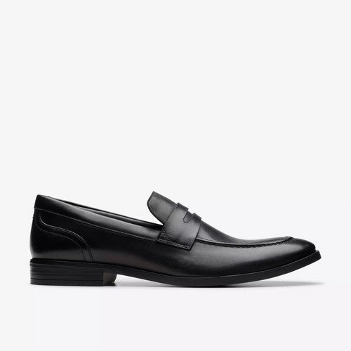 Clarks Original Brandon Step in Black Leather