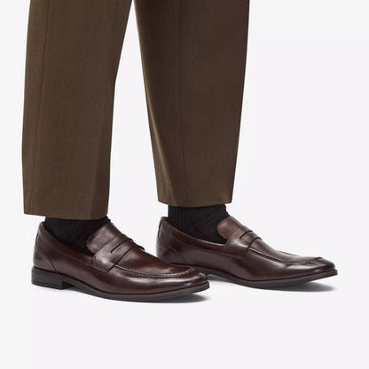 Clarks Original Brandon Step in Dark Brown Leather