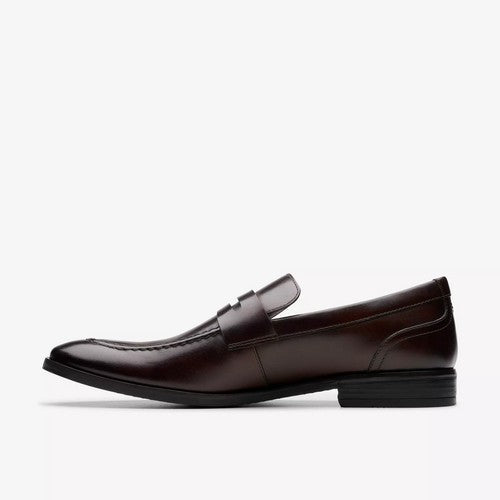 Clarks Original Brandon Step in Dark Brown Leather