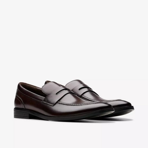 Clarks Original Brandon Step in Dark Brown Leather