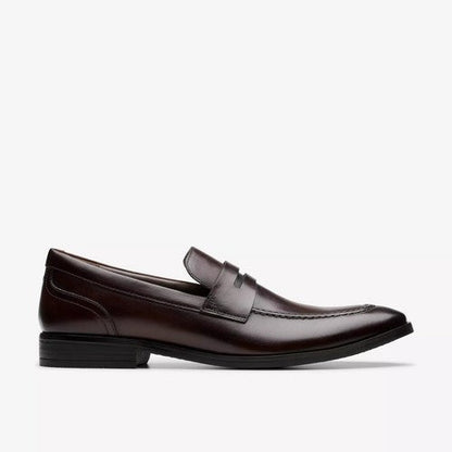 Clarks Original Brandon Step in Dark Brown Leather