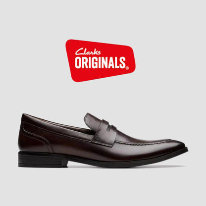 Clarks Original Brandon Step in Dark Brown Leather