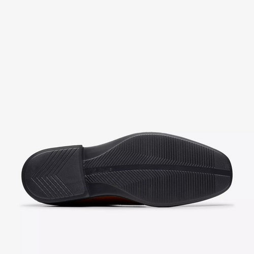 Clarks Original Cosgrove Cap in Dark Tan Leather