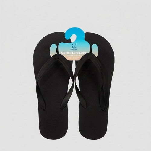 EVA Flip Flops in Black