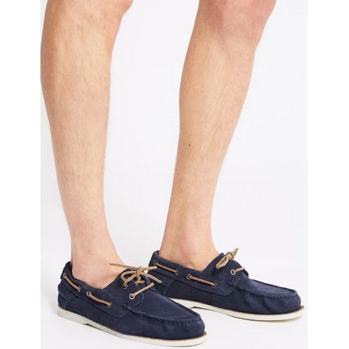 T032168 Marks & Spencer Boat Shoes with Freshfeet in Navy