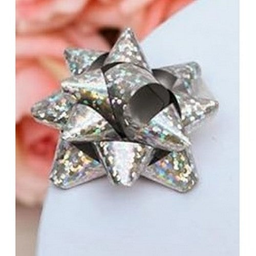 MIni Hologram Gift Bow in Silver
