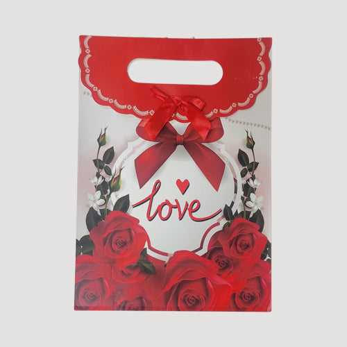 Love Fold Over Bag in Red
