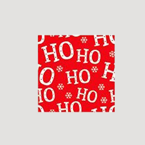 Christmas Sheet Gift Wrap in Red Ho Ho