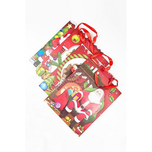 3D Jolly Santa Christmas Gift Bag