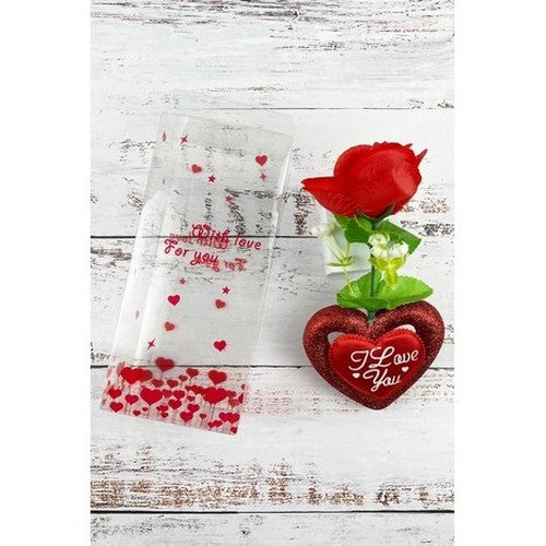 BR0617 I Love You Rose in Red